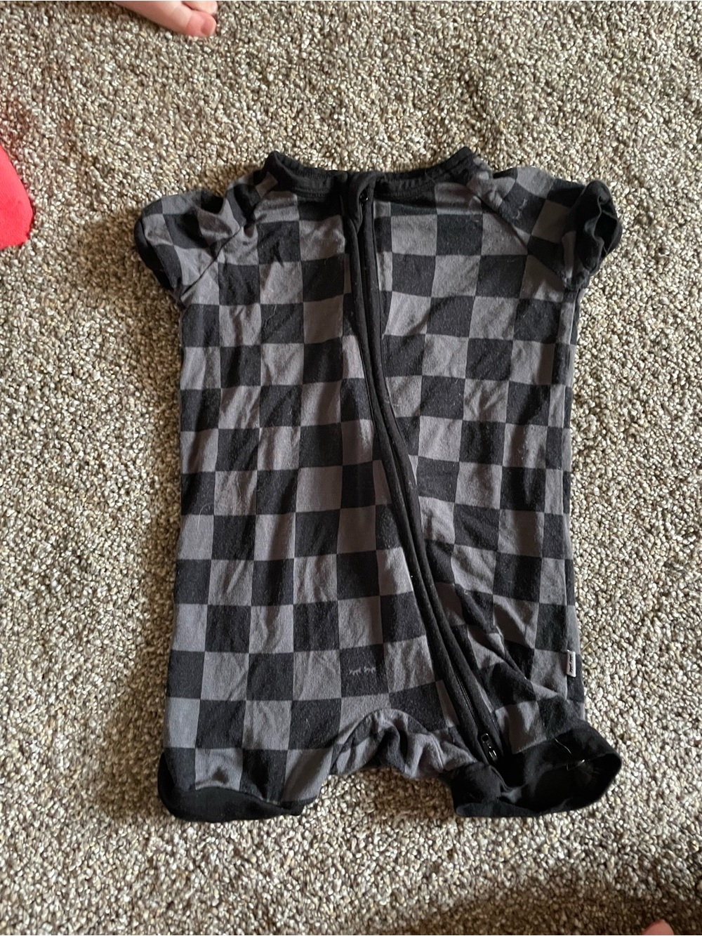 Little Sleepies Black Check Shorty